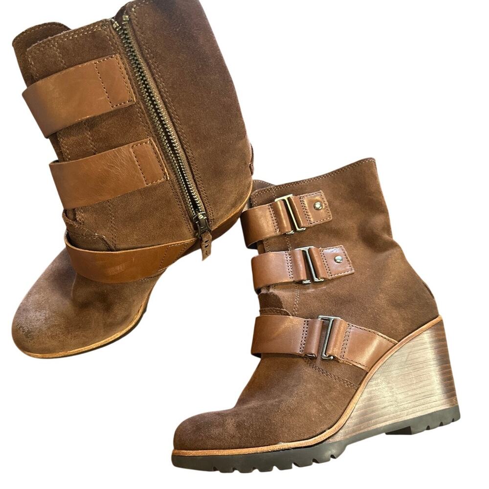 Sorel Women’s After Hours Suede Booties Brown Size 7.5